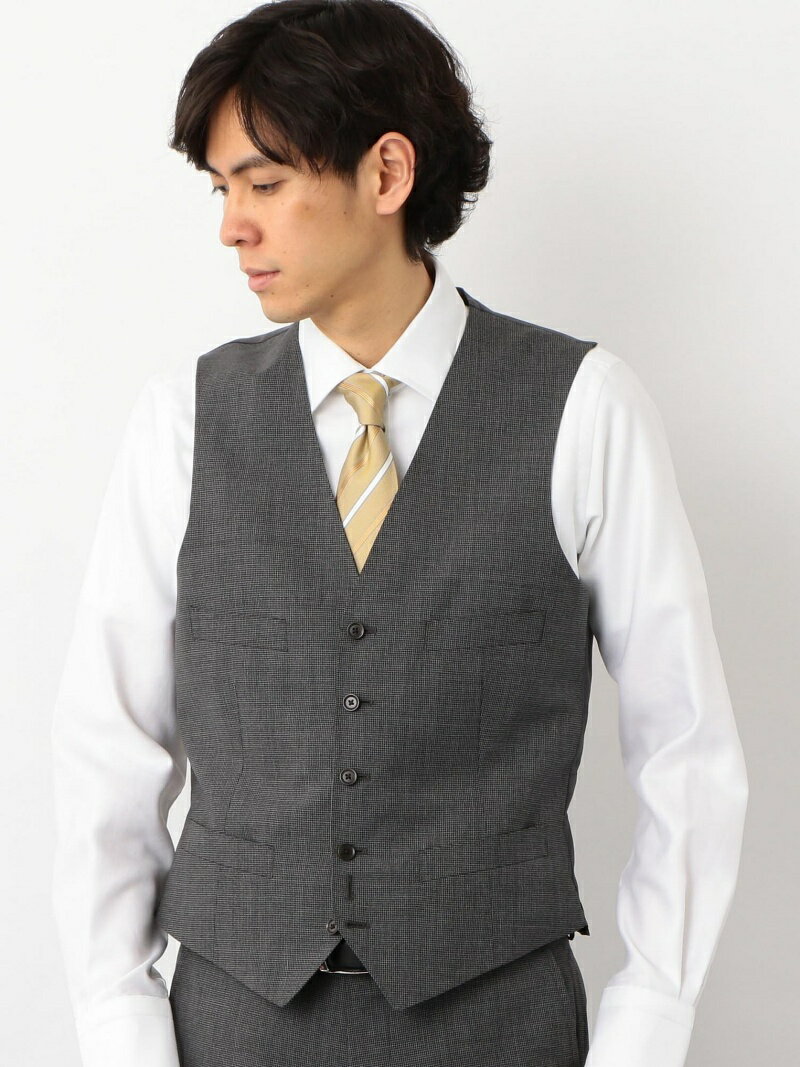 【SALE／50%OFF】[ストローナ] STRONA 千鳥/ハウンドトゥース 5ボタン ベスト UNITED ARROWS green label relaxing ユナイテッドアローズ グリーンレーベルリラクシング スーツ・フォーマル セットアップスーツ グレー ネイビー【RBA_E】【送料無料】[Rakuten Fashion]