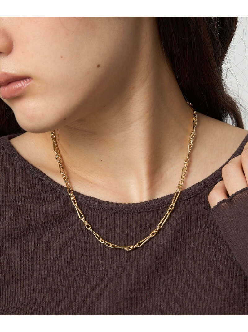 【SALE／10%OFF】ツイストデザイン チェーンネックレス UNITED ARROWS green label relaxing ユナイテッドアローズ グリーンレーベルリラクシング アクセサリー・腕時計 ネックレス シルバー ゴールド【RBA_E】[Rakuten Fashion]