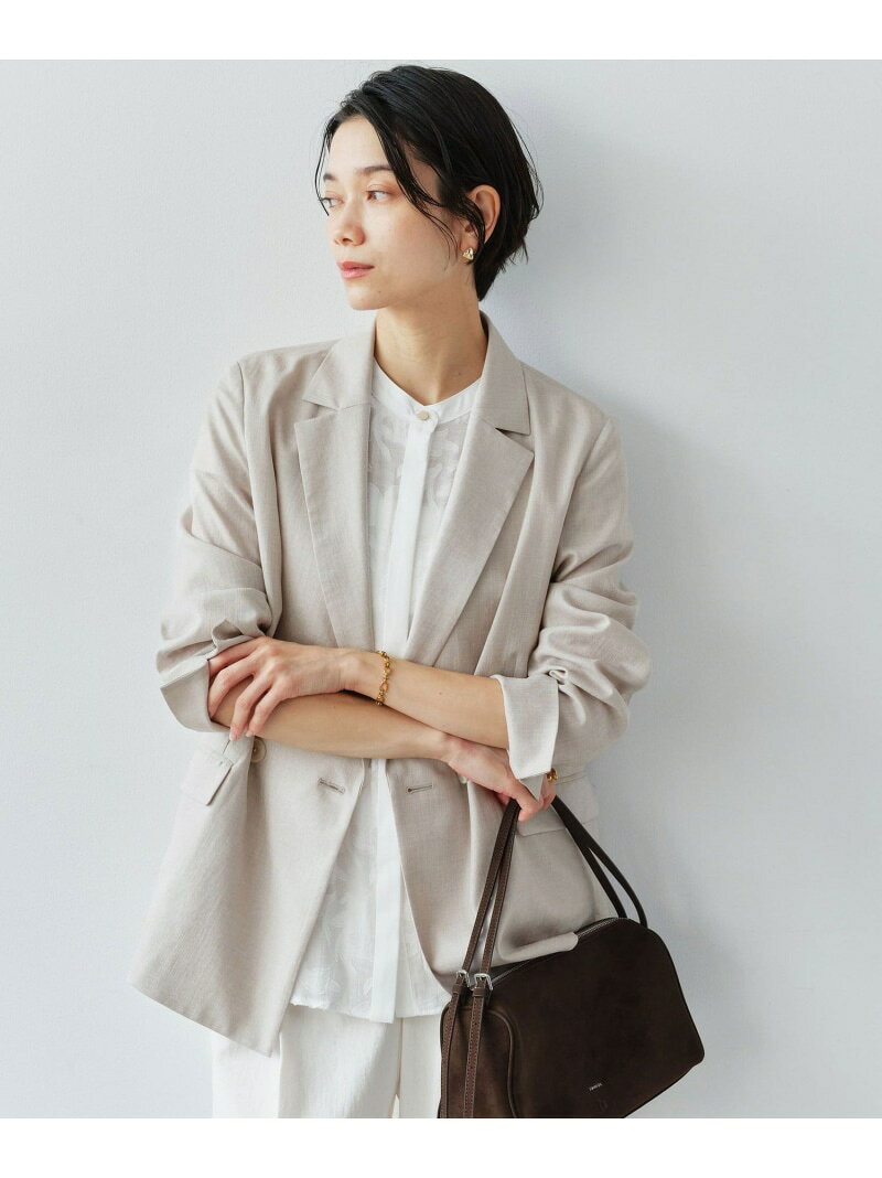 樂天商城 - [size SHORTあり]ライト リネンライク ジャケット UVカット 通気性 UNITED ARROWS green label relaxing ユナイテッドアローズ グリーンレーベルリラクシング ジャケット・アウター テーラードジャケット・ブレザー ホワイト ネイビー ブラウン【送料無料】[Rakuten Fashion]