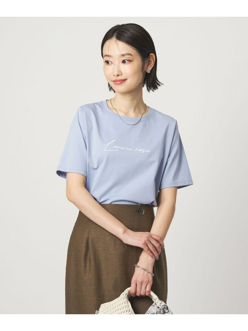乐天商城 - ロゴ ショートスリーブ プルオーバー カットソー 接触冷感 UNITED ARROWS green label relaxing ユナイテッドアローズ グリーンレーベルリラクシング トップス カットソー・Tシャツ ブルー【送料無料】[Rakuten Fashion]