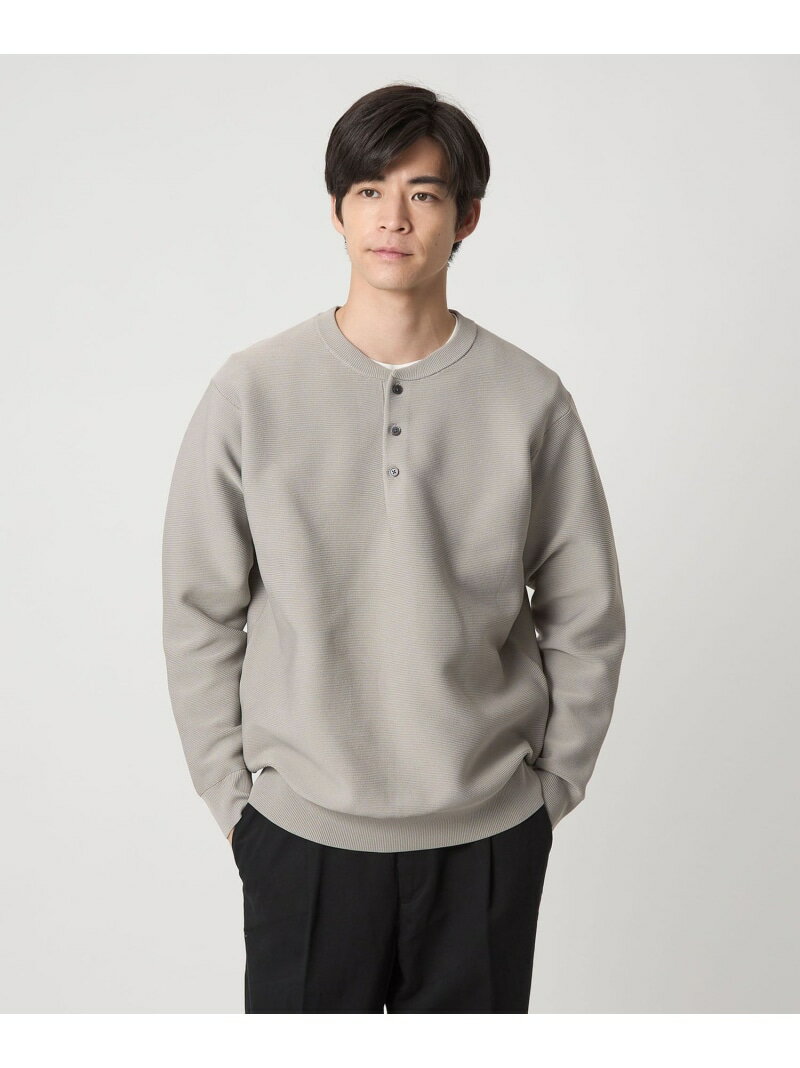 【WEB限定】ガーターヘンリー ニット UNITED ARROWS green label relaxing ユナイテッドアローズ グリ..
