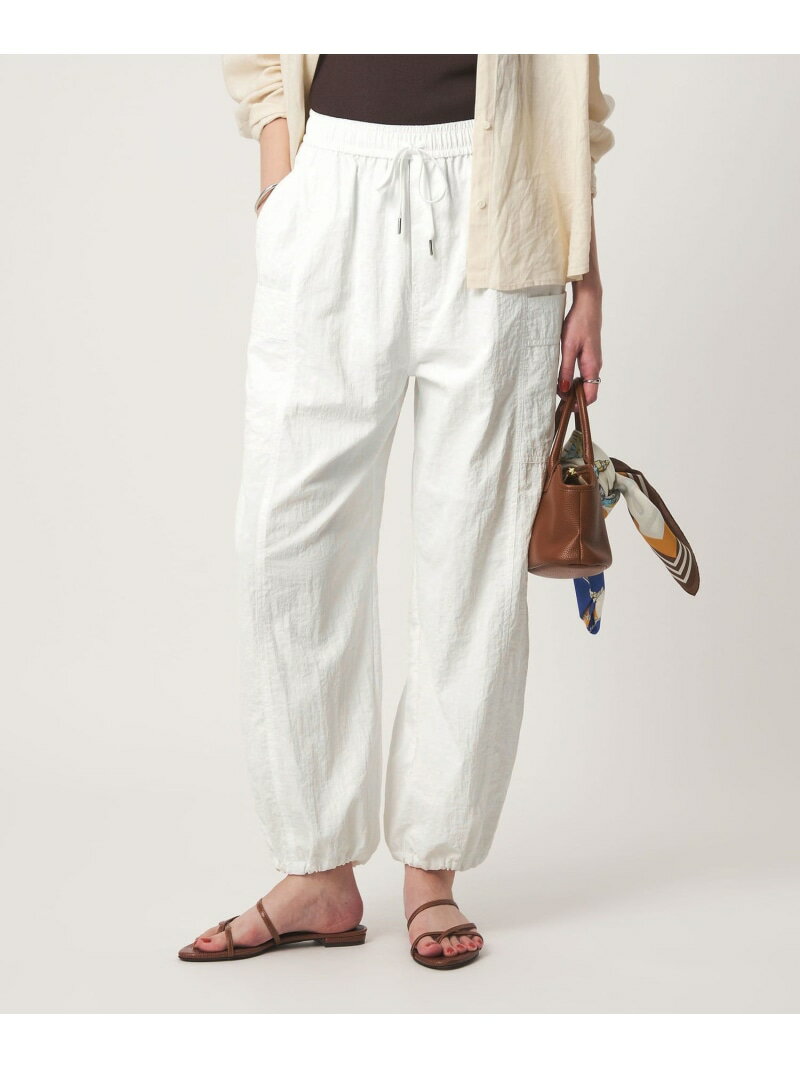 樂天商城 - バルーン カーゴ パンツ オフホワイト UVカット UNITED ARROWS green label relaxing ユナイテッドアローズ グリーンレーベルリラクシング パンツ カーゴパンツ ホワイト【送料無料】[Rakuten Fashion]