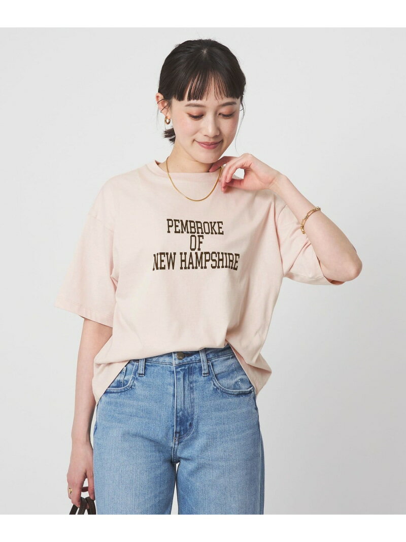 Rakuten - 【別注】＜Champion＞プリント Tシャツ UNITED ARROWS green label relaxing ユナイテッドアローズ グリーンレーベルリラクシング トップス カットソー・Tシャツ ホワイト ピンク ブラック【送料無料】[Rakuten Fashion]