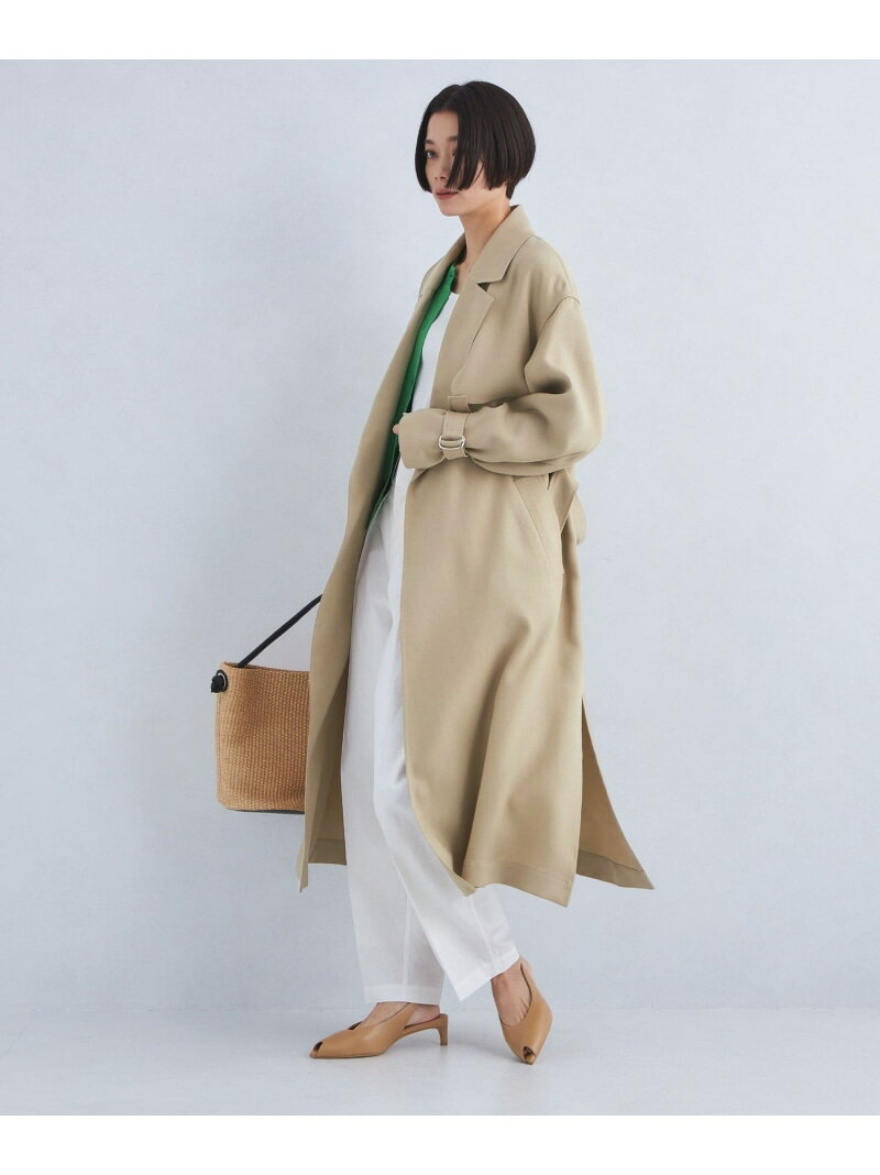 テロンチ コート UNITED ARROWS green label relaxing ユナイテッドアローズ グリーンレーベルリラクシング ジャケット・アウター トレンチコート ベージュ ネイビー【先行予約】*【送料無料】[Rakuten Fashion]のサムネイル