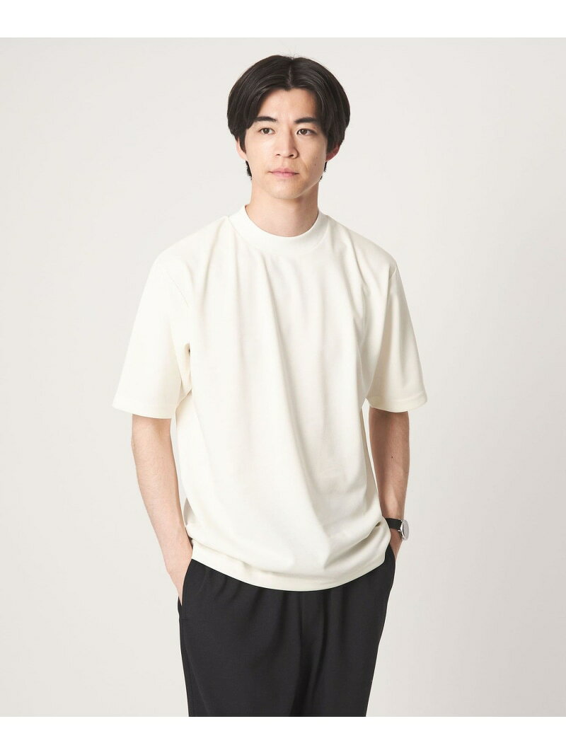 【SALE／10%OFF】【WEB限定】JUST fit ジャージ 半袖 Tシャツ UNITED ARROWS green label relaxing ユナイテッドアローズ グリーンレーベルリラクシング トップス カットソー・Tシャツ ホワイト ブラック【RBA_E】【送料無料】[Rakuten Fashion]