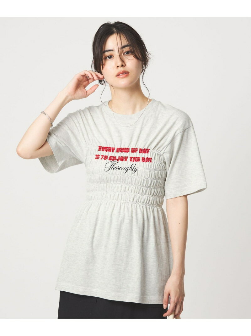 Rakuten - 【別注】＜Various Timeless Arts＞シャーリング プリント Tシャツ ミディアムグレー UNITED ARROWS green label relaxing ユナイテッドアローズ グリーンレーベルリラクシング トップス カットソー・Tシャツ グレー【送料無料】[Rakuten Fashion]