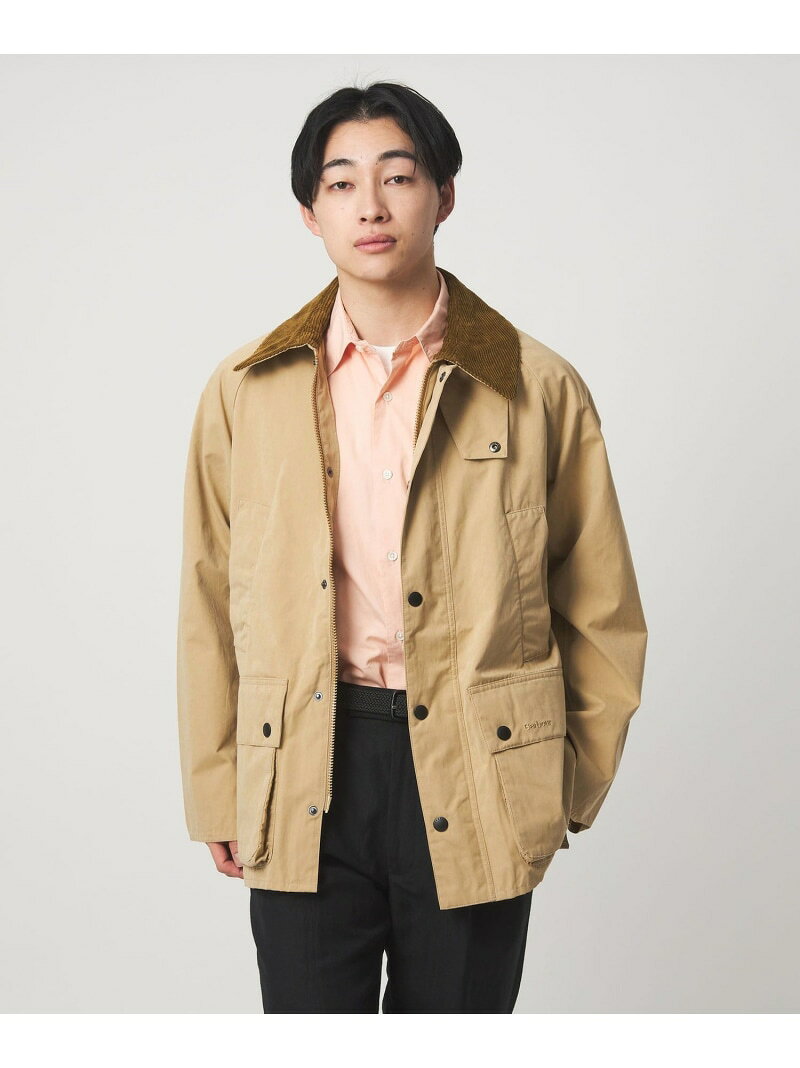 Rakuten - ＜Barbour＞オーバーサイズフィット ピーチスキン ビデイル ジャケット ブルゾン UNITED ARROWS green label relaxing ユナイテッドアローズ グリーンレーベルリラクシング ジャケット・アウター ブルゾン・ジャンパー ベージュ ブルー【送料無料】[Rakuten Fashion]