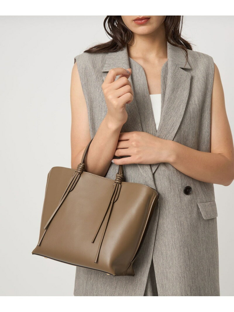 【SALE／10%OFF】2WAY タッセルハンドル トートバッグ / ショルダーバッグ UNITED ARROWS green label relaxing ユナイテッドアローズ グリーンレーベルリラクシング バッグ ショルダーバッグ グリーン ブラック ホワイト【RBA_E】【送料無料】[Rakuten Fashion]のサムネイル