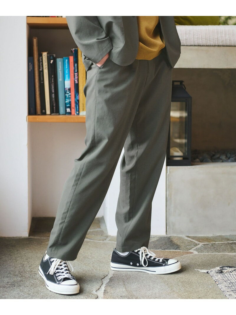 Rakuten - Dot Air 1プリーツ ユーティリティー パンツ W2 -ストレッチ- UNITED ARROWS green label relaxing ユナイテッドアローズ グリーンレーベルリラクシング パンツ その他のパンツ グリーン グレー ネイビー【送料無料】[Rakuten Fashion]