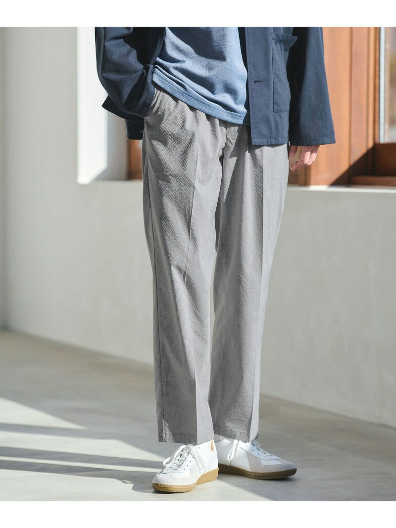 ストレッチ サッカー イージー パンツ W3 -ストレッチ- UNITED ARROWS green label relaxing ユナイテッドアローズ グリーンレーベルリラクシング パンツ その他のパンツ ネイビー ブラウン グレー【先行予約】*【送料無料】[Rakuten Fashion]