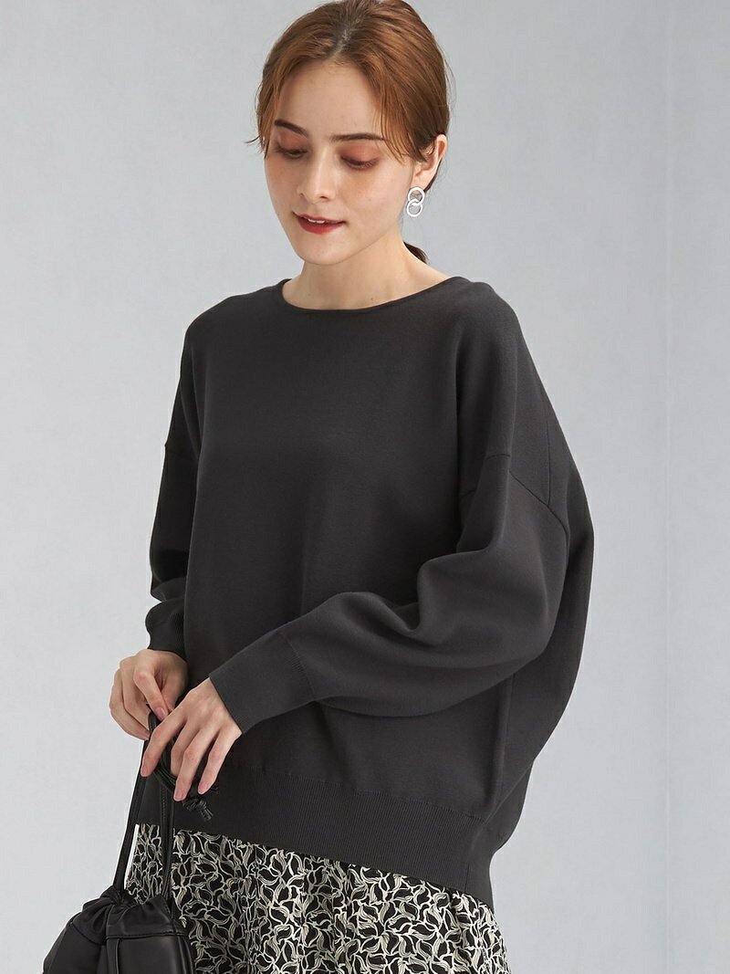 【SALE／10%OFF】ミラノリブ リッタイ クルーネック プルオーバー ニット ボーダー -ウォッシャブル- UNITED ARROWS green label relaxing ユナイテッドアローズ グリーンレーベルリラクシング ニット 長袖ニット グレー ホワイト パ【RBA_E】【送料無料】[Rakuten Fashion]