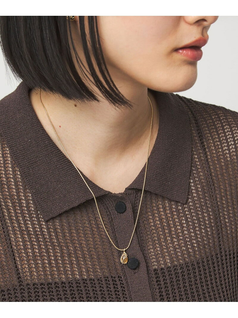 乐天商城 - クリア シズク&メタルフレーム ネックレス UNITED ARROWS green label relaxing ユナイテッドアローズ グリーンレーベルリラクシング アクセサリー・腕時計 ネックレス ゴールド シルバー[Rakuten Fashion]