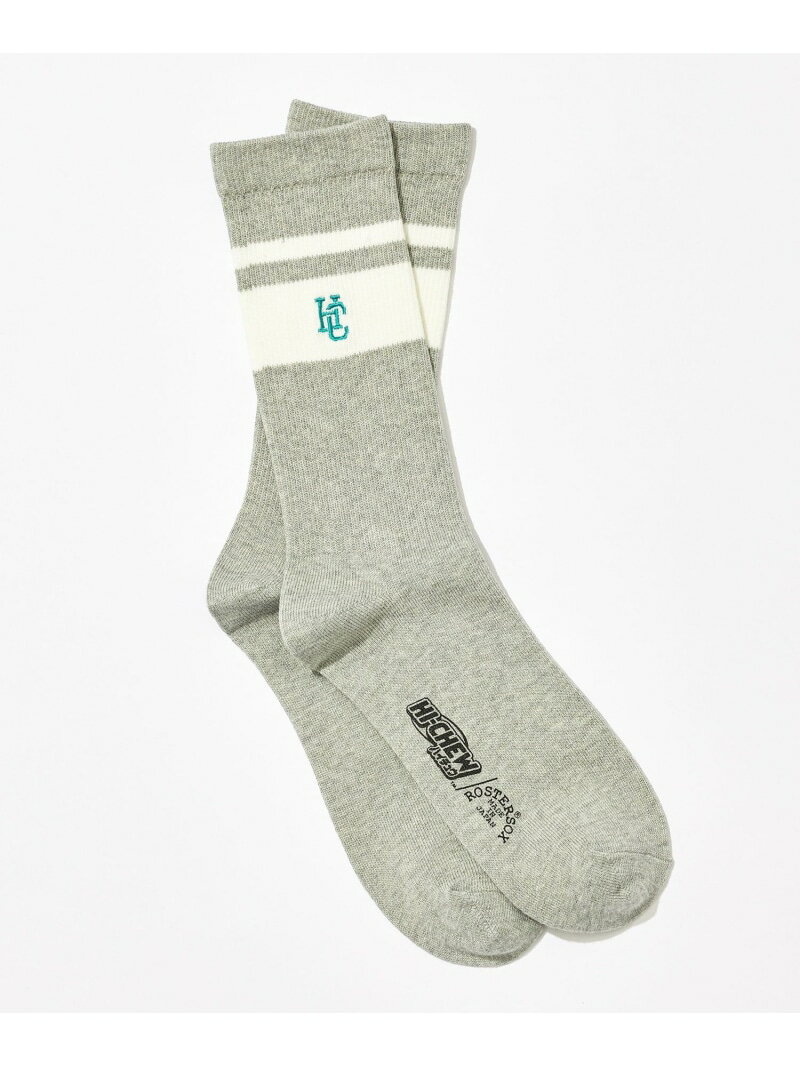 【別注】＜ハイチュウ*ROSTER SOX*GLR＞ソックス 靴下 UNITED ARROWS green label relaxing ユナイテッドアローズ グリーンレーベルリラクシング 靴下・レッグウェア 靴下 ブラック ホワイト グレー[Rakuten Fashion]のサムネイル