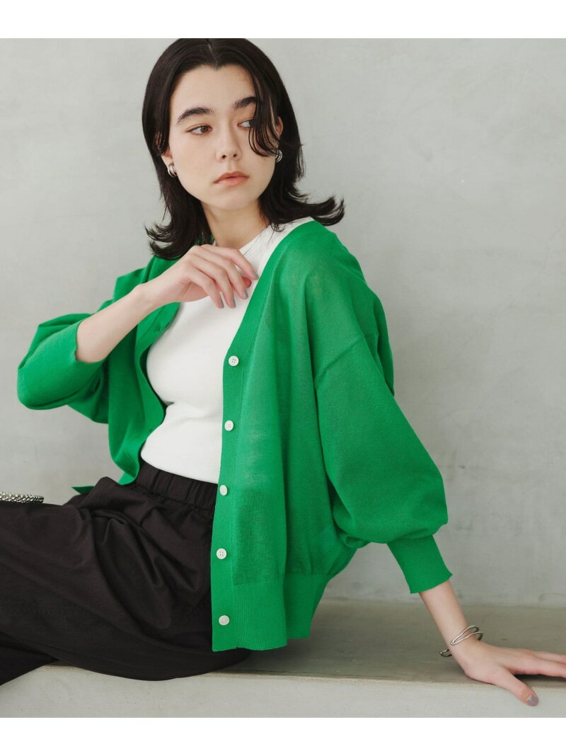 Rakuten - 【SALE／10%OFF】【結論シリーズ】ビューティーネック2WAYカーデ ウォッシャブル UNITED ARROWS green label relaxing ユナイテッドアローズ グリーンレーベルリラクシング トップス カーディガン ピンク ブラック ブラウン ホワイト【RBA_E】【送料無料】[Rakuten Fashion]