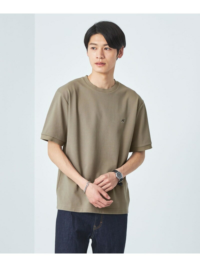 ドライクリーン 半袖 Tシャツ -吸水速乾・抗菌- UNITED ARROWS green label relaxing ユナイテッドアローズ グリーンレーベルリラクシング トップス カットソー・Tシャツ ベージュ ホワイト ブラック グレー グリーン ネイビー