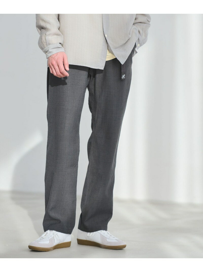 Rakuten - 【別注】＜Gramicci＞麻 ブレンド ワイドテーパード イージーパンツ UNITED ARROWS green label relaxing ユナイテッドアローズ グリーンレーベルリラクシング パンツ その他のパンツ グレー ブラウン ブラック【送料無料】[Rakuten Fashion]