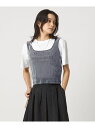 シアー フロッキー タンクトップ UNITED ARROWS green label relaxing ユナイテッドアローズ グリーンレーベルリラクシング トッ...