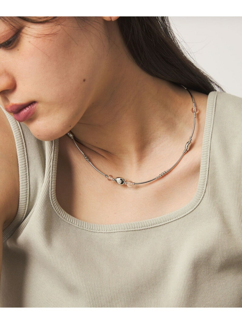 Rakuten - ミックス チョーカー ネックレス UNITED ARROWS green label relaxing ユナイテッドアローズ グリーンレーベルリラクシング アクセサリー・腕時計 ネックレス シルバー[Rakuten Fashion]