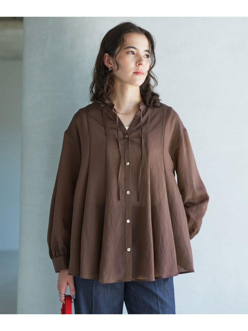 【結論シリーズ】ミルフィーユフレアブラウス UNITED ARROWS green label relaxing ユナイテッドアローズ グリーンレーベルリラクシング トップス シャツ・ブラウス ブラウン ホワイト ブラック【送料無料】[Rakuten Fashion]のサムネイル