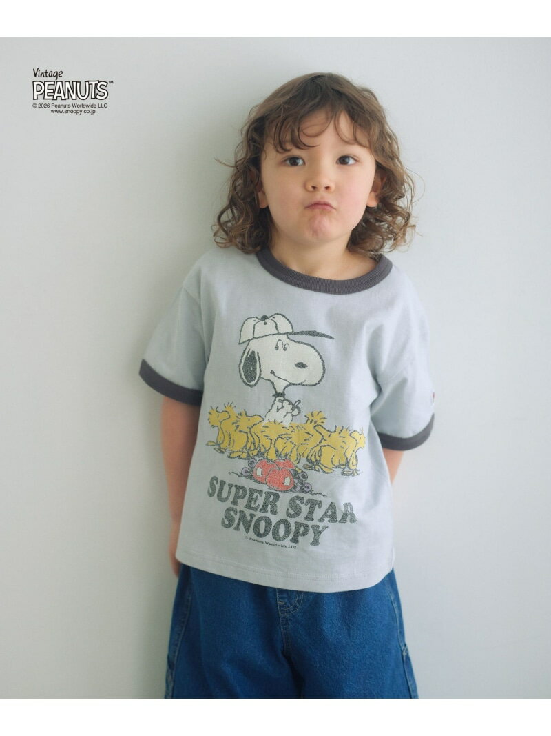 乐天商城 - 【別注】＜FRUIT OF THE LOOM * PEANUTS＞リンガーTシャツ / キッズ 110cm-130cm UNITED ARROWS green label relaxing ユナイテッドアローズ グリーンレーベルリラクシング トップス カットソー・Tシャツ ホワイト グリーン グレー[Rakuten Fashion]