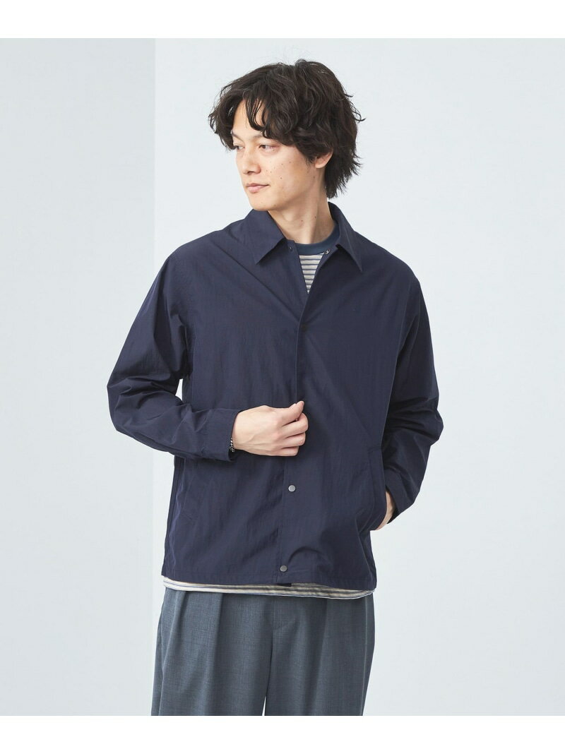 【SALE／10%OFF】REFINETEX コーチ ジャケット -撥水- UNITED ARROWS green label relaxing ユナイテッドアローズ グリーンレーベルリラクシング ジャケット・アウター その他のジャケット・アウター ネイビー グレー【RBA_E】【送料無料】[Rakuten Fashion]