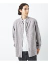 【SALE／10%OFF】FINE BASIC RTW ビエラ ボタンダウン シャツ UNITED ARROWS green label relaxing ユナイテッドアローズ グリーンレーベルリラクシング トップス シャツ・ブラウス ホワイト グレー グリーン【RBA_E】【送料無料】[Rakuten Fashion]