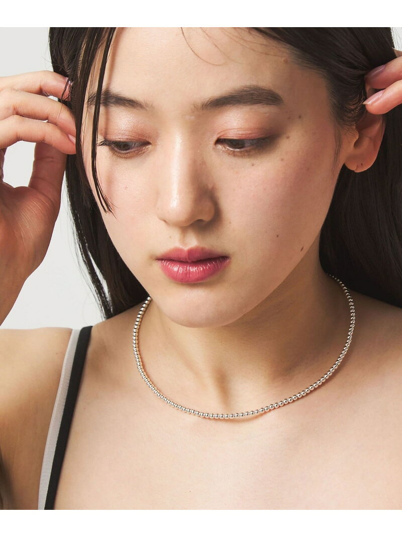＜ERICKA NICOLAS BEGAY＞ナバホパール ネックレス(3mm) UNITED ARROWS green label relaxing ユナイテッドアローズ グリーンレーベルリラクシング アクセサリー・腕時計 ネックレス シルバー【送料無料】[Rakuten Fashion]