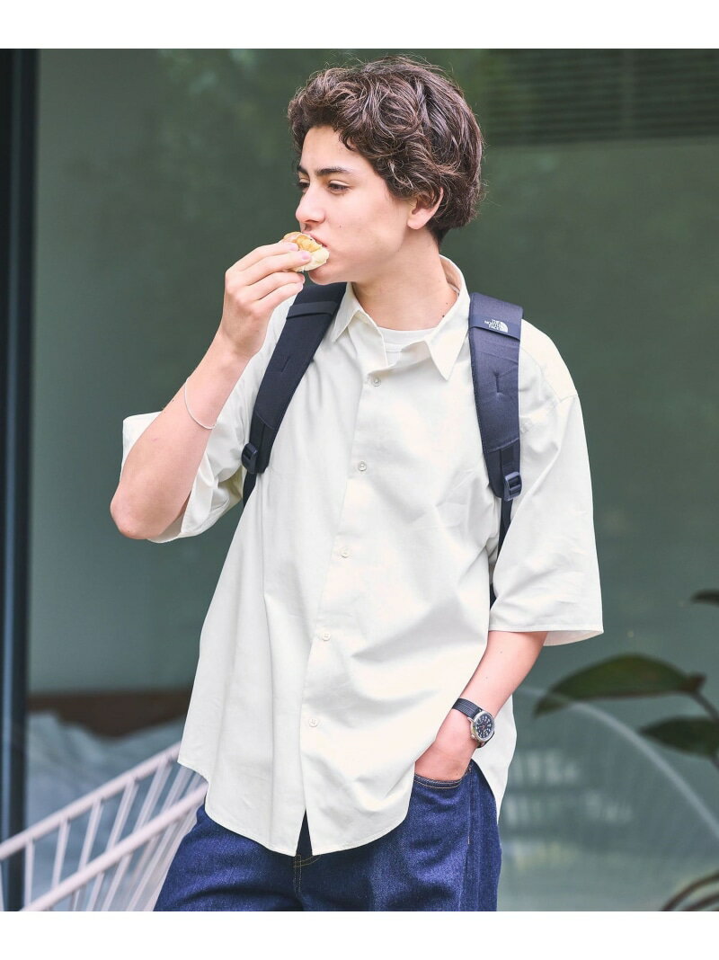Rakuten - FINE BASIC スビン オックスフォード ジャストルーズ 半袖 シャツ UNITED ARROWS green label relaxing ユナイテッドアローズ グリーンレーベルリラクシング トップス シャツ・ブラウス ブラウン ホワイト【送料無料】[Rakuten Fashion]