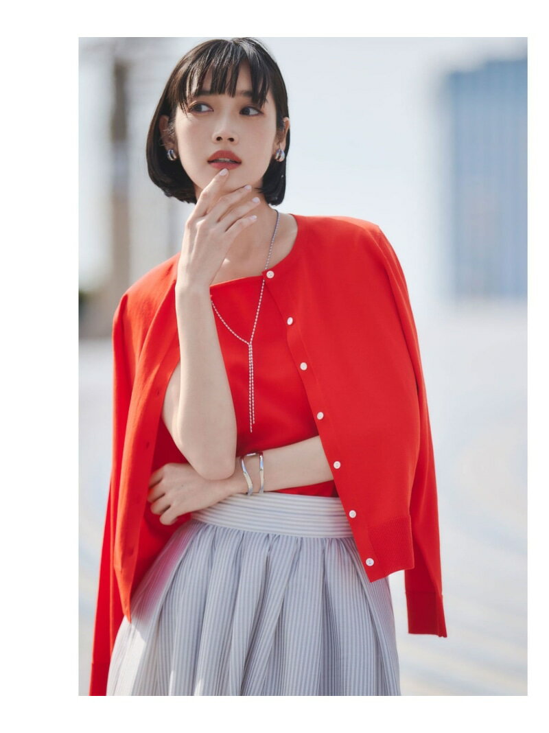 乐天商城 - HIYOKE クルーネック ニット カーディガン マシンウォッシャブル 接触冷感 UVカット 遮熱 UNITED ARROWS green label relaxing ユナイテッドアローズ グリーンレーベルリラクシング トップス カーディガン ホワイト ブラウン レッド グレー ネ【送料無料】[Rakuten Fashion]