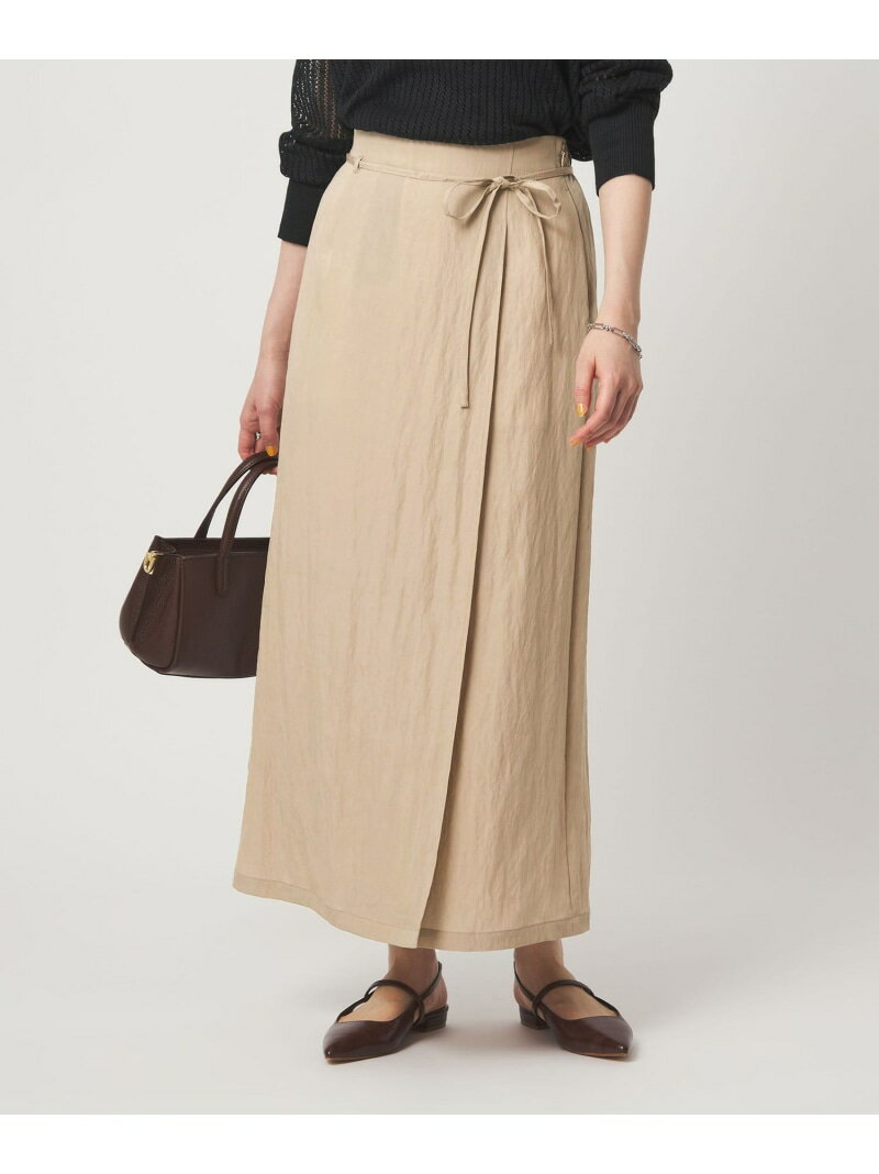 Rakuten - 【SALE／10%OFF】[size SHORTあり]フィブリル ナロー スカート UNITED ARROWS green label relaxing ユナイテッドアローズ グリーンレーベルリラクシング スカート ロング・マキシスカート ベージュ ブラック ブラウン【RBA_E】【送料無料】[Rakuten Fashion]