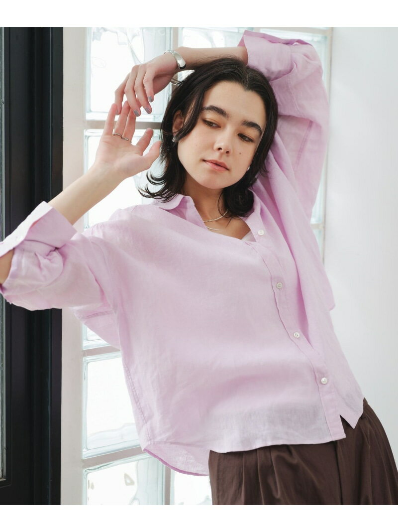 Rakuten - 【結論シリーズ】リネンバランスシャツ[size SHORTあり] UNITED ARROWS green label relaxing ユナイテッドアローズ グリーンレーベルリラクシング トップス シャツ・ブラウス グレー ブルー ブラウン ホワイト ピンク【送料無料】[Rakuten Fashion]