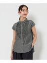 トリアセ フロント フリル ブラウス UNITED ARROWS green label relaxing ユナイテッドアローズ グリーンレーベルリラクシング ...
