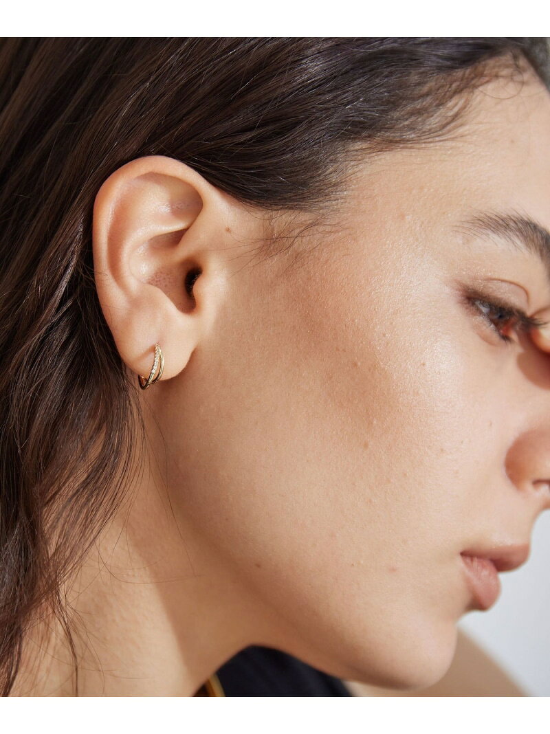 Rakuten - 【WEB限定】ダブルライン フープピアス UNITED ARROWS green label relaxing ユナイテッドアローズ グリーンレーベルリラクシング アクセサリー・腕時計 ピアス シルバー ゴールド[Rakuten Fashion]
