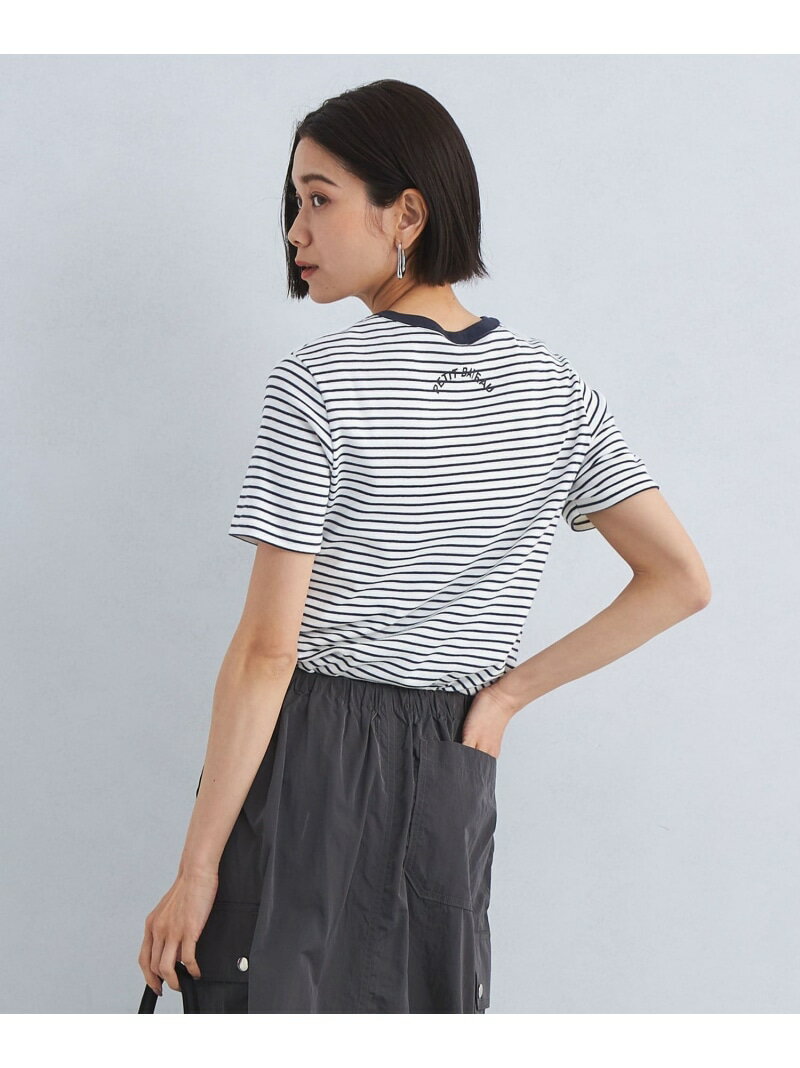【別注】＜PETIT BATEAU＞バックプリント ショートスリーブ Tシャツ UNITED ARROWS green label relaxing ユナイテッドアローズ グリーンレーベルリラクシング トップス カットソー・Tシャツ ホワイト ブラック ブラウン【送料無料】[Rakuten Fashion]のサムネイル