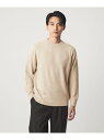 シルク ミックス リブ クルーネック ニット UNITED ARROWS green label relaxing ユナイテッドアローズ グリーンレーベルリラク...