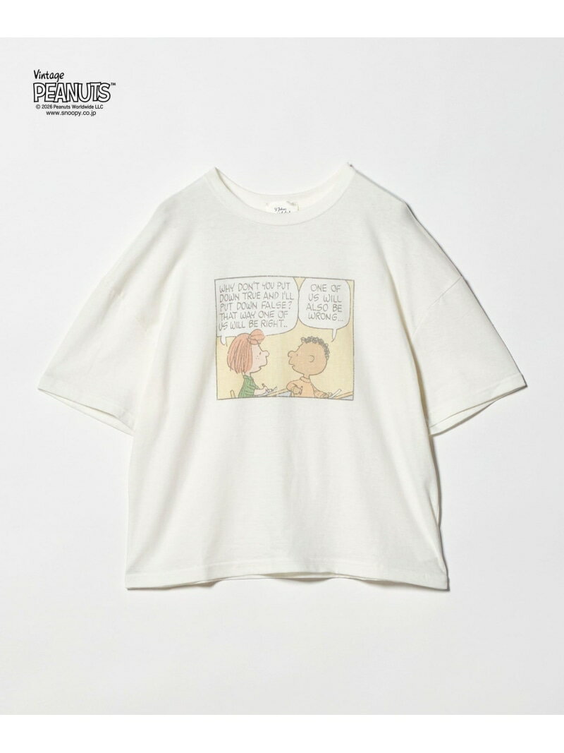 Rakuten - ＜ST.JOHNS 3RD CLUB＞PEANUTS プリントTシャツ 1＜ Select by EMMEL REFINES ＞ EMMEL REFINES ユナイテッドアローズ グリーンレーベルリラクシング トップス カットソー・Tシャツ ホワイト【送料無料】[Rakuten Fashion]