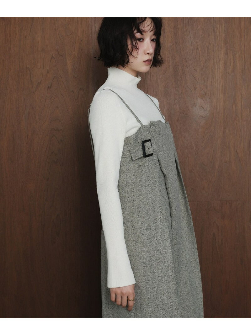 ＜EMMEL REFINES＞EM ラップライク キャミサロペット EMMEL REFINES ユナイテッドアローズ グリーンレ..