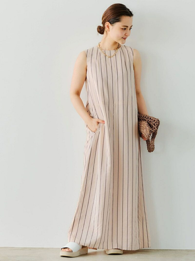 人気ブランドを Fabrica Ffc ナチューレ ワンピース United Arrows Green Label Relaxing ユナイテッドアローズ グリーンレーベルリラクシング ワンピース ノースリーブワンピース ベージュ グレー ピンク 送料無料 Fashion 海外最新 Techniq Co In