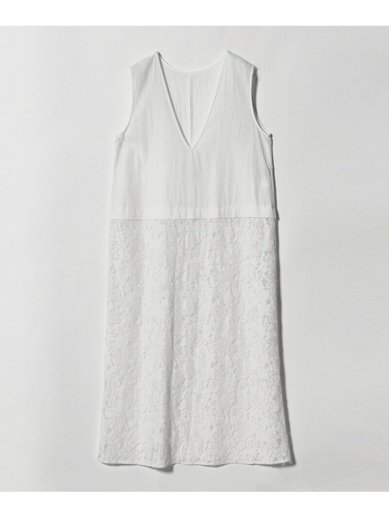 樂天商城 - レース ドッキング ワンピース UNITED ARROWS green label relaxing ユナイテッドアローズ グリーンレーベルリラクシング ワンピース・ドレス ワンピース ブラック ホワイト【送料無料】[Rakuten Fashion]