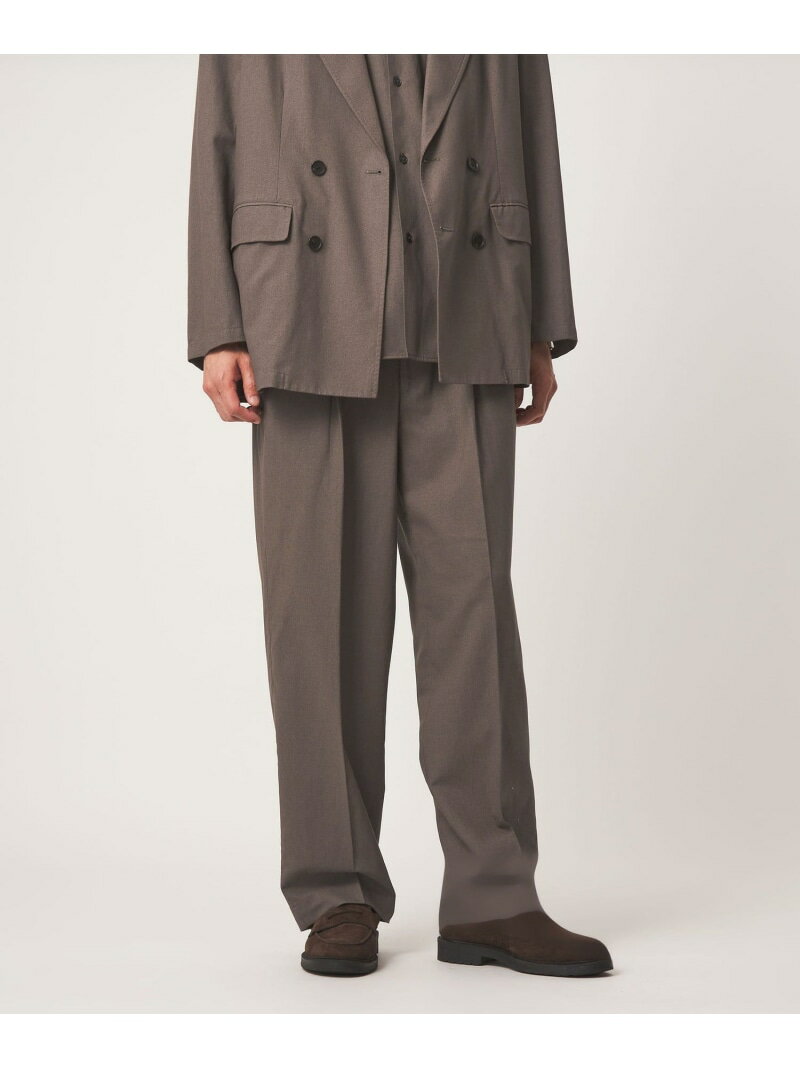 Rakuten - TR 和紙 2プリーツ スラックス W4 UNITED ARROWS green label relaxing ユナイテッドアローズ グリーンレーベルリラクシング パンツ その他のパンツ グレー【送料無料】[Rakuten Fashion]