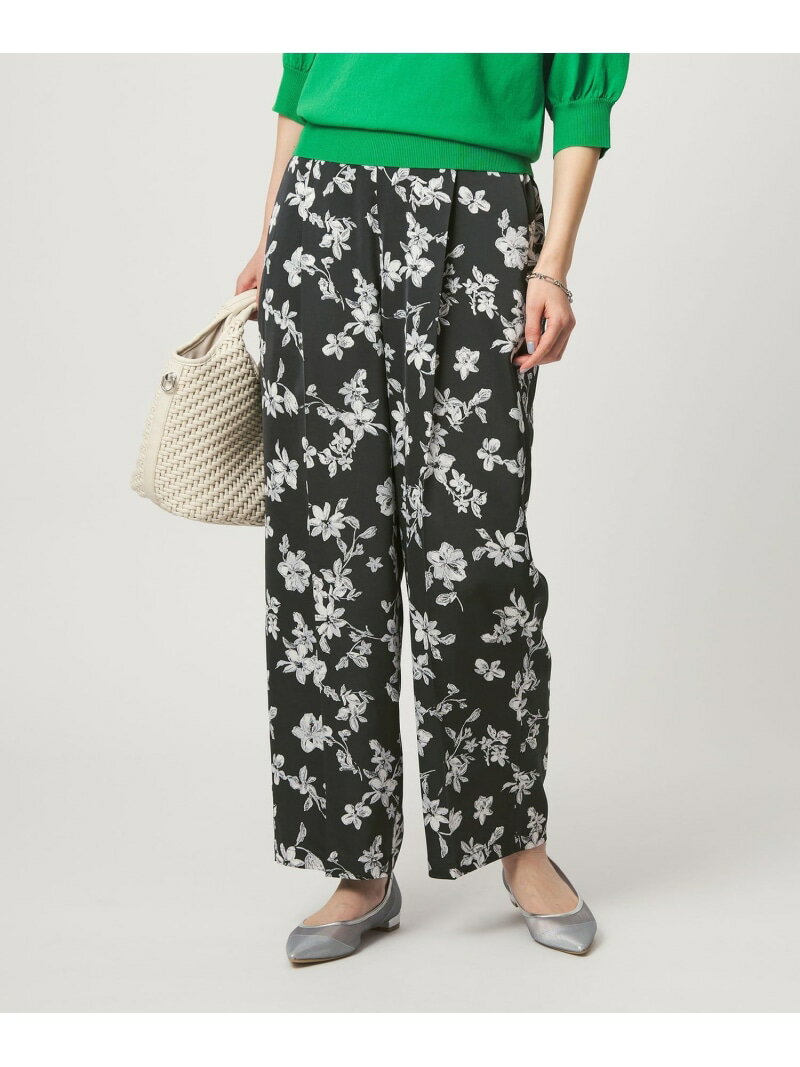Rakuten - 【SALE／10%OFF】フラワー プリント パンツ UNITED ARROWS green label relaxing ユナイテッドアローズ グリーンレーベルリラクシング パンツ その他のパンツ ホワイト グレー【RBA_E】【送料無料】[Rakuten Fashion]