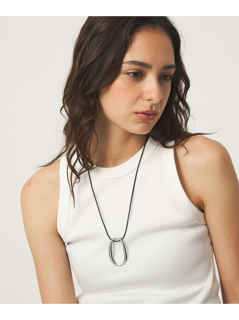 オーバルリング コード ネックレス 2 UNITED ARROWS green label relaxing ユナイテッドアローズ グリーンレーベルリラクシング アクセサリー・腕時計 ネックレス ゴールド シルバー ブラウン[Rakuten Fashion] greenlabelrelaxing-10067470 green label relaxing サンプル画像3