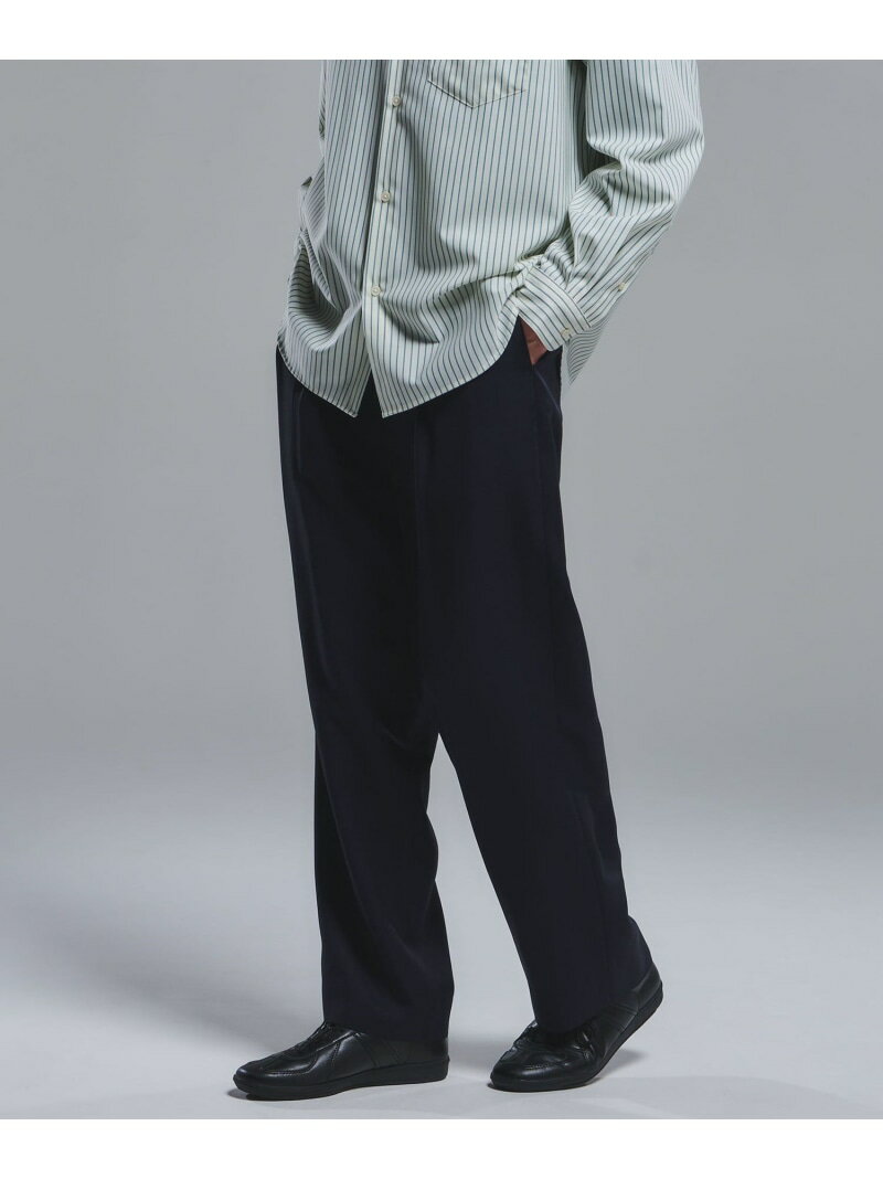 樂天商城 - FINE BASIC トリアセテート ウール 2P ワイド スラックス パンツ W4 UNITED ARROWS green label relaxing ユナイテッドアローズ グリーンレーベルリラクシング パンツ スラックス・ドレスパンツ ブラウン ネイビー【送料無料】[Rakuten Fashion]