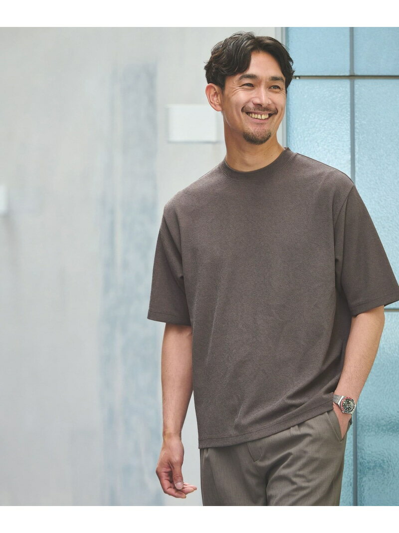 乐天商城 - 【WEB限定】JUST fit ピケ パイル 半袖 Tシャツ -吸水速乾・UVカット- UNITED ARROWS green label relaxing ユナイテッドアローズ グリーンレーベルリラクシング トップス カットソー・Tシャツ グレー ブラック グリーン ネイビー【送料無料】[Rakuten Fashion]