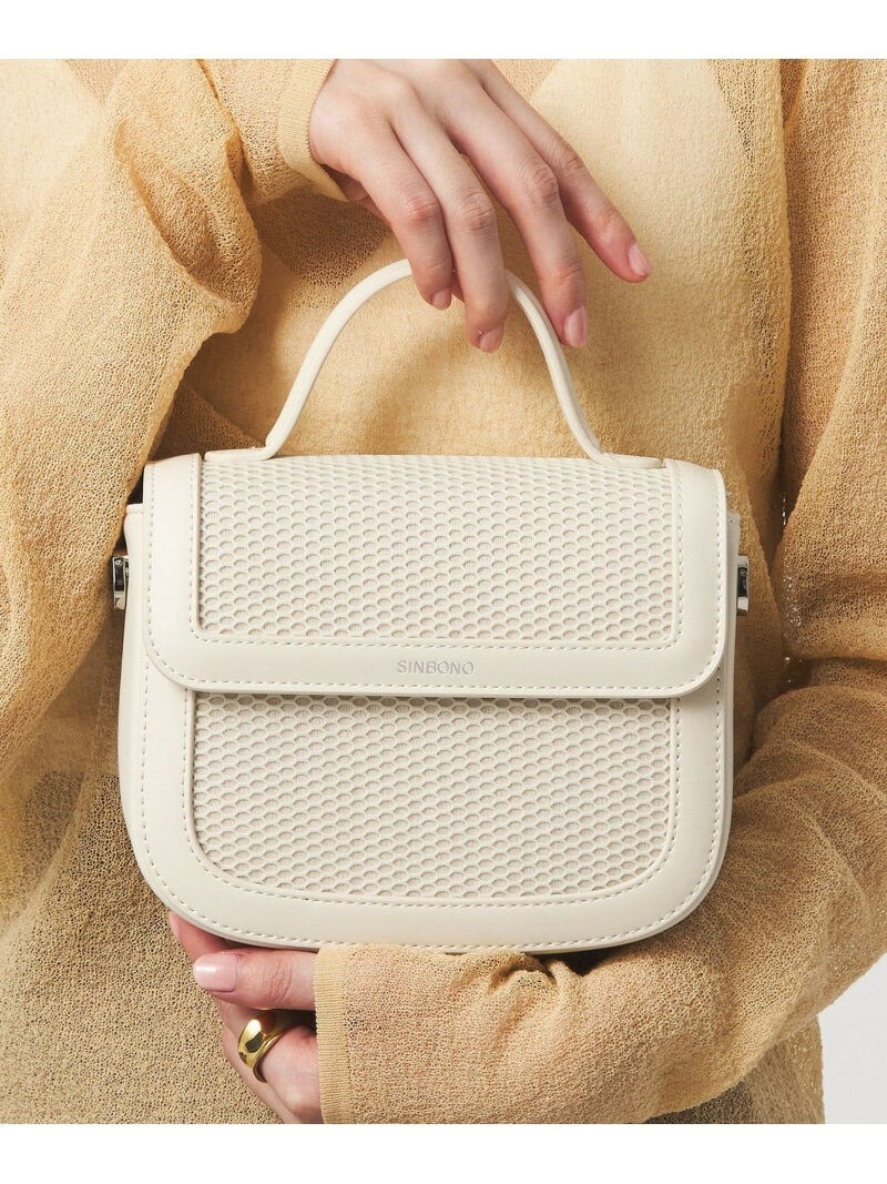 Rakuten - 【別注】＜SINBONO＞メッシュフラップ ミニバッグ UNITED ARROWS green label relaxing ユナイテッドアローズ グリーンレーベルリラクシング バッグ ショルダーバッグ ブラック ホワイト【送料無料】[Rakuten Fashion]