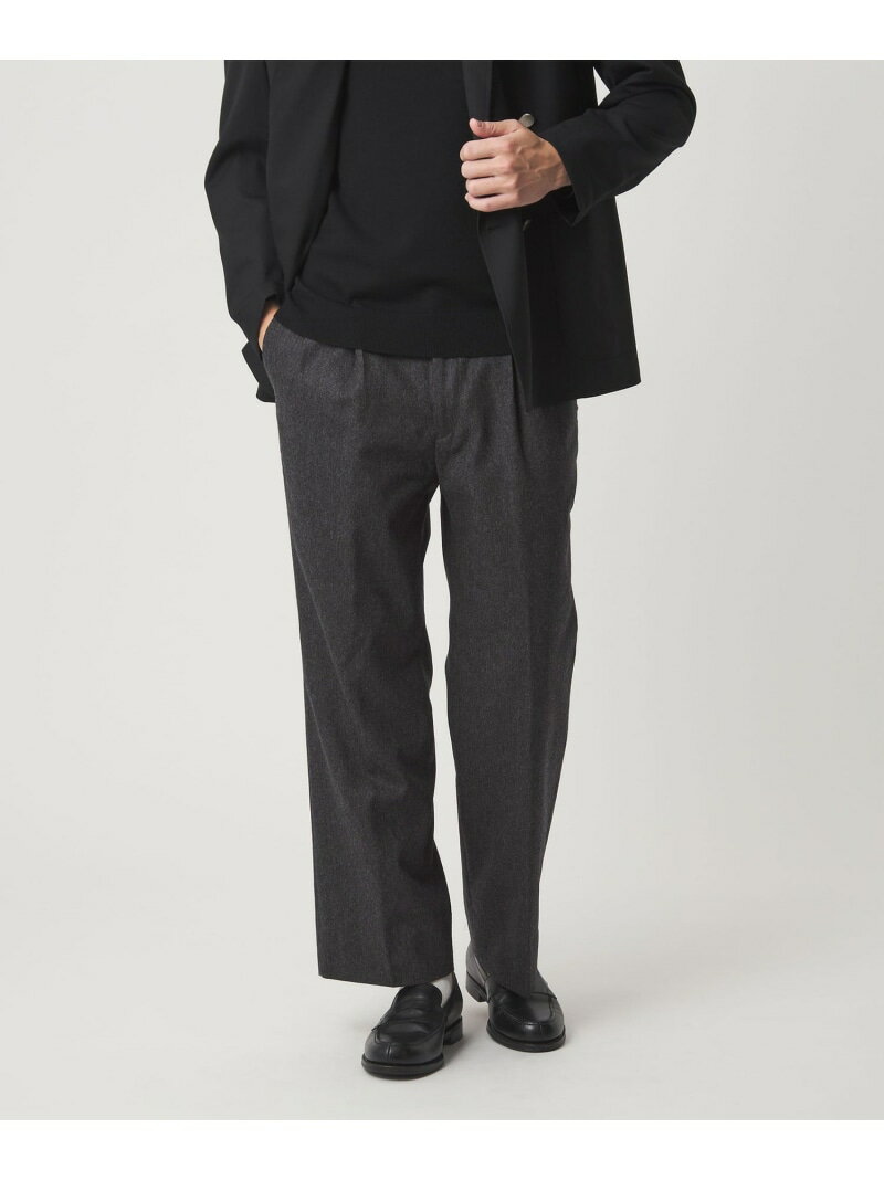 【SALE／40%OFF】DC W/N 2プリーツ ワイド スラックス UNITED ARROWS green label relaxing ユナイテッドアローズ グリーンレーベルリラクシング パンツ スラックス・ドレスパンツ ブラウン グレー【RBA_E】【送料無料】[Rakuten Fashion]