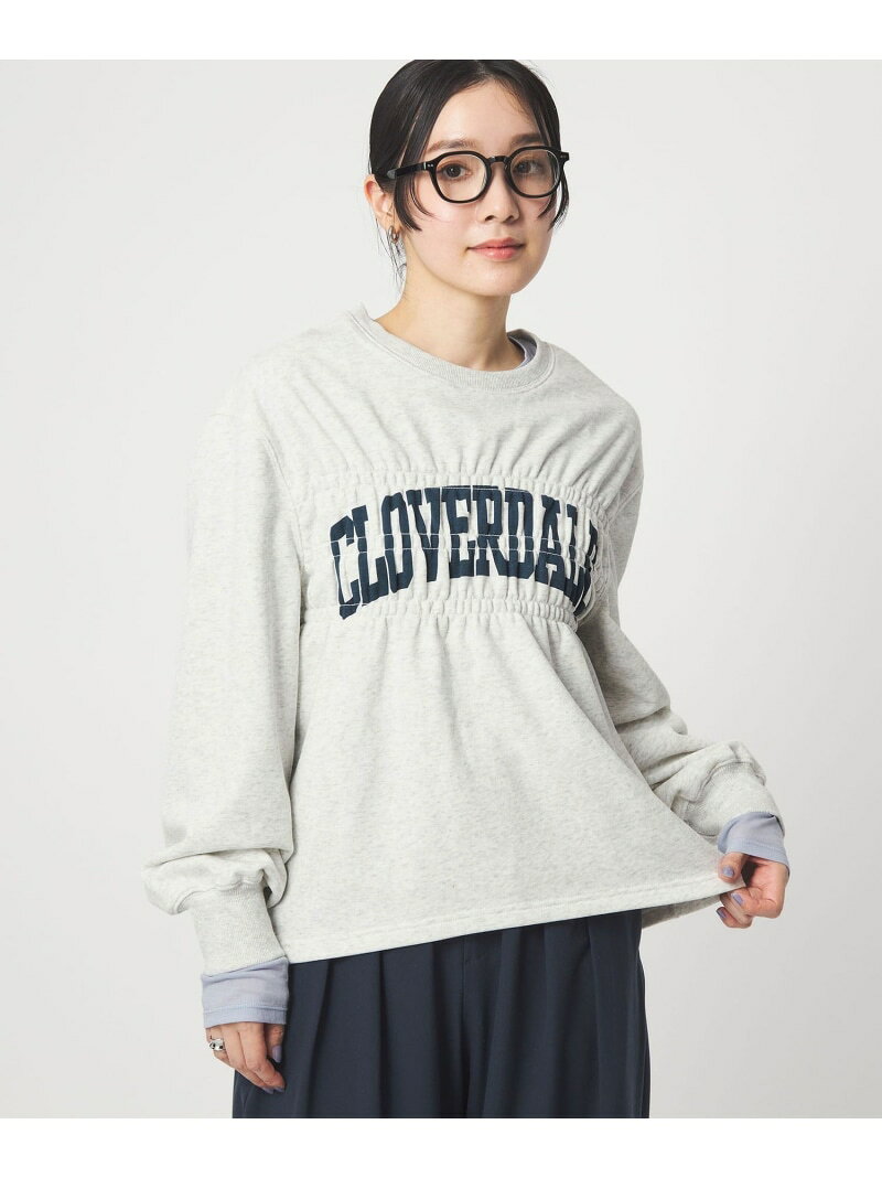 【WEB限定】＜at ease＞シャーリング スウェット プルオーバー UNITED ARROWS green label relaxing ユナイテッドアローズ グリーンレーベルリラクシング トップス スウェット・トレーナー グレー【送料無料】[Rakuten Fashion]