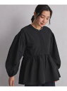 【WEB限定】<at ease>ペプラム ブラウス UNITED ARROWS green label relaxing ユナイテッドアローズ グリーンレーベル...