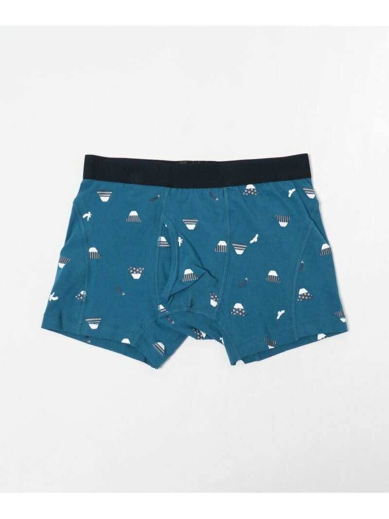 파인 오가닉 럭키 복서 팬츠 UNITED ARROWS green label relaxing 유나이티드 아로즈 그린 라벨 릴랙싱 이너 룸웨어 복서 팬츠 트렁크 그린 블랙[Rakuten Fashion]