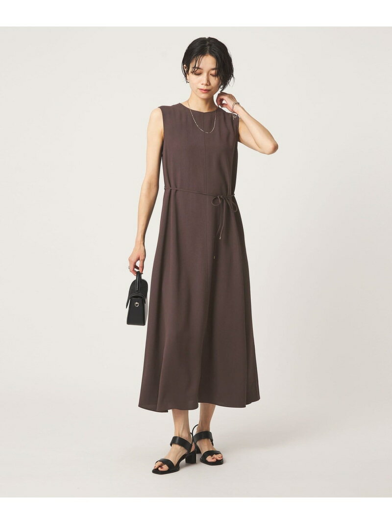 乐天商城 - [size SHORTあり]ジョーゼット テント ワンピース マシンウォッシャブル 接触冷感 UNITED ARROWS green label relaxing ユナイテッドアローズ グリーンレーベルリラクシング ワンピース・ドレス ワンピース ブラウン グレー【先行予約】*【送料無料】[Rakuten Fashion]